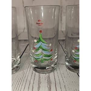 Vintage christmas tree highball glasses pasabahce